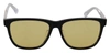 DIESEL BLACK FRAME DL0330-D 01E 57 YELLOW TRANSPARENT LENSES SUNGLASSES