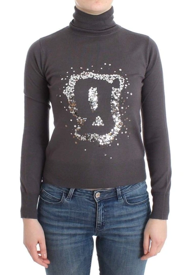 John Galliano Turtleneck Cotton Jumper In Brown