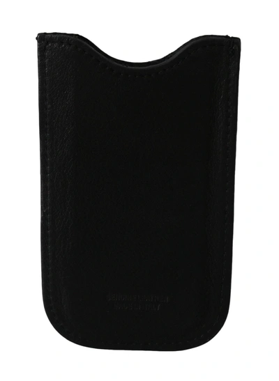 John Galliano Leather Multifunctional Card Holder In Black