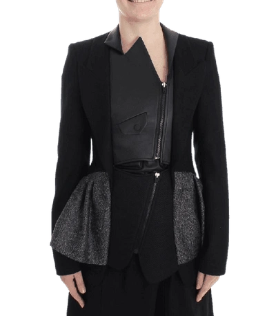 Kaale Suktae Black Short Blazer Coat Biker Jacket