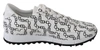 JIMMY CHOO MONZA WHITE/ LEATHER SNEAKERS