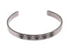 NIALAYA CRYSTAL 925 SILVER BANGLE BRACELET