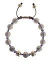 NIALAYA PURPLE CZ HOWLITE 925 SILVER BRACELET