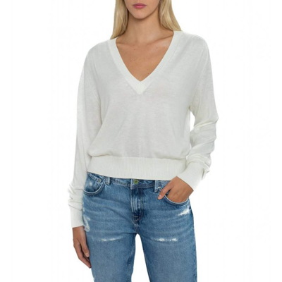 Pepe Jeans V-neck Sweater In White