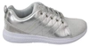 PHILIPP PLEIN SILVER LOW TOP SNEAKERS