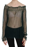 PINK MEMORIES MESH SEE THROUGH LONG SLEEVE TOP BLOUSE