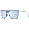 POLICE PL581M  MIRRORED RECTANGLE SUNGLASSES