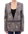 Roberto Fragata Multicolor Silk Floral Cotton Blazer In Multicolor