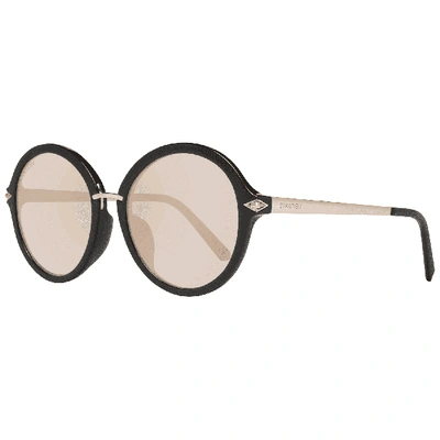 Swarovski Sk0184 Mirrored Oval Sunglasses In Brown