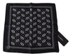 Dolce & Gabbana Black Patterned Square Scarf  Silk  Handkerchief In Black