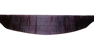 Dolce & Gabbana Black Waist Tuxedo Smoking Belt Cummerbund