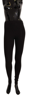 Dolce & Gabbana Gray Cashmere Tights Stocking Pantyhose Socks In Gray