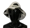 Dolce & Gabbana White Cotton Big Polka Dot Pattern Bucket Hat In White