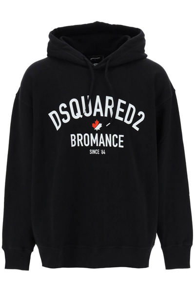 Dsquared2 Man Black Bromance Slouch Hoodie