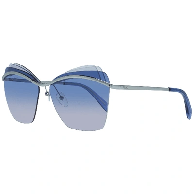 Emilio Pucci Ep0113 Gradient Cat Eye Sunglasses In Silver