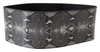 ERMANNO SCERVINO BLACK WIDE LEATHER SNAKESKIN DESIGN WAIST BELT