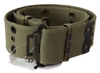 ERMANNO SCERVINO GREEN 100% COTTON RUSTIC BRONZE BUCKLE BELT