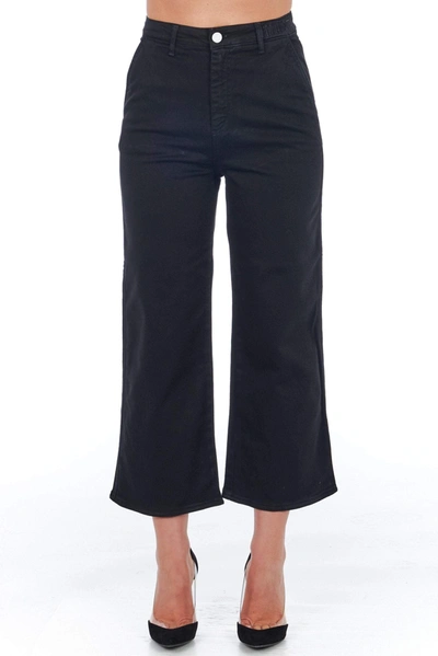 Frankie Morello High Waisted Multipockets Jeans & Pant In Black