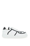 Gcds Nami Bicolor Leather Sneakers In Multicolor