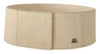 Gf Ferre' White Waxed Cotton Wide Fashion Belt In White