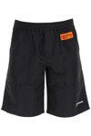 Heron Preston Ex-ray Heron Nyl Track Shorts In Black