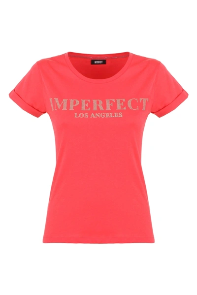 Imperfect Pink Cotton Tops & T-shirt