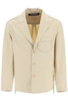 Jacquemus La Vesta Pacalo Cotton Blend Jacket In Beige