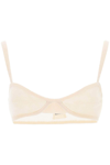 Khaite Eda Knitted Cashmere Bralette In Beige