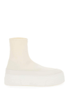 Khaite The Ludlow High Top Platform Sneaker In White