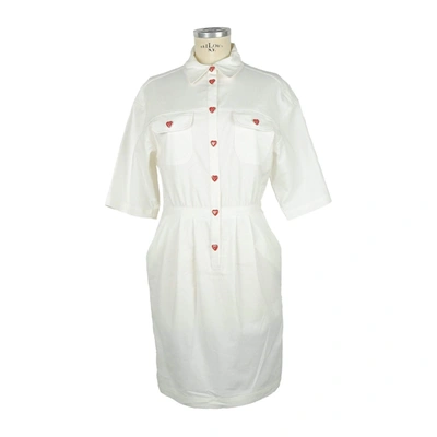 Love Moschino Casual Line Short  Dress In White