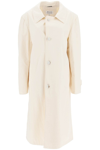 Maison Margiela Long Cotton Trench Coat In Multicolor