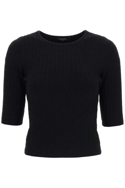 Marciano By Guess 'emma' Monogram Sweater In Black