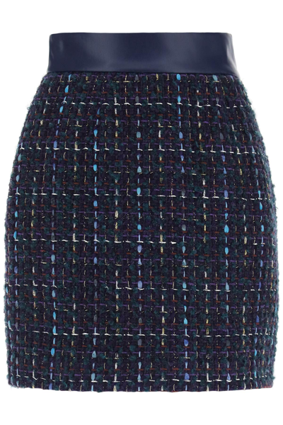 Marciano By Guess 'secret' Tweed Mini Skirt In Blue