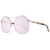 MARCIANO BY GUESS GM0807 MIRRORED OVAL SUNGLASSES