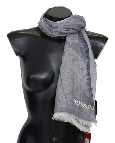 Missoni Gray Cashmere Unisex Neck Warmer Scarf