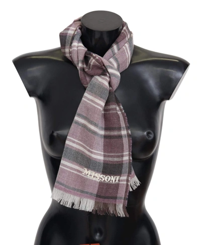 Missoni Multicolor Striped Wool Unisex Scarf