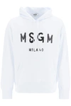 Msgm Cotton Sweatshirt In Black