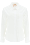 N°21 N.21 Logo Cotton Shirt  White Cotton In White
