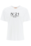 N°21 Logo Print T-shirt In White