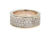 Nialaya Glamorous Silver Cz Crystal Embellished Ring In Silver