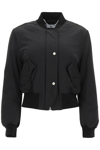 Off-white Embroidered Logo Bomber Jacket In Black