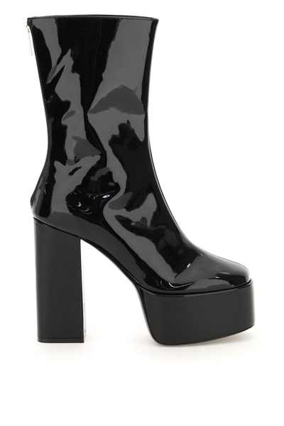 Paris Texas Lexy Block-heel Platform Booties In Black