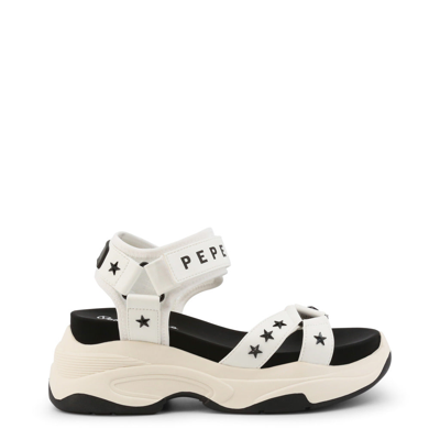 Pepe Jeans Velcro Sandals In White
