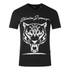 Plein Sport Cotton Embossed Printed  T-shirt In Black
