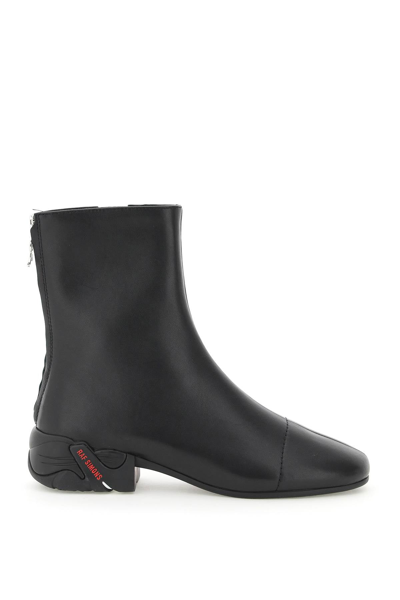 Raf Simons Solaris Zip-up Ankle Boots In Black
