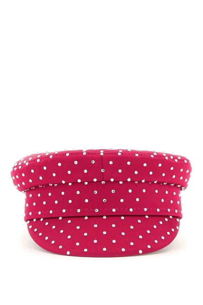 Ruslan Baginskiy Embellished Baker Boy Cap In Black