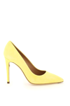 Ferragamo Canary Yellow 105 Suede Pumps In Yellow