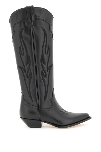 Sonora Roswell Leather Boots In Black