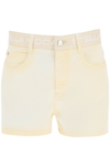 STELLA MCCARTNEY DENIM SHORTS WITH BRANDED BAND