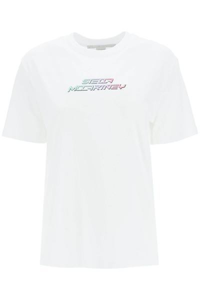 Stella Mccartney High Frequency Gel Logo T-shirt In White